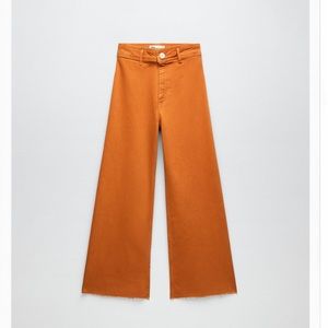 Zara HIGH-WAISTED ZW MARINE STRAIGHT JEANS